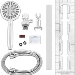 Alternative view of Waterpik Slide Rail Hand Held Shower Head Chrome Height Select with PowerPulse Therapeutic Massage Spray, SRXPP-763ME