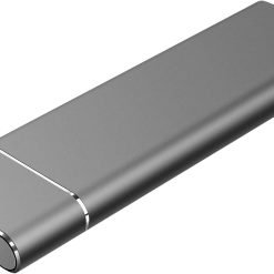 External Hard Drive Compatible for Mac, PC, Desktop, Laptop, Portable 2TB External Hard Drive, Ultra Slim Hard Drive, YSYDYPBB-05 (2TB, C-Black)
