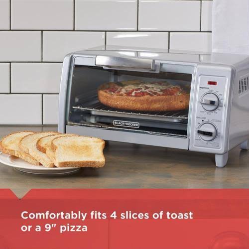 4-Slice Stainless Steel Toaster Oven Black + Decker, Silver - Image 9