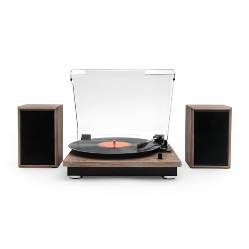 Victrola The Quincy 6-in-1 Bluetooth Record Player & Multimedia Center with Built-in Speakers ?C 3-Speed Turntable, CD & Cassette Player, AM/FM Radio, Wireless Music Streaming (Natural) - Image 13