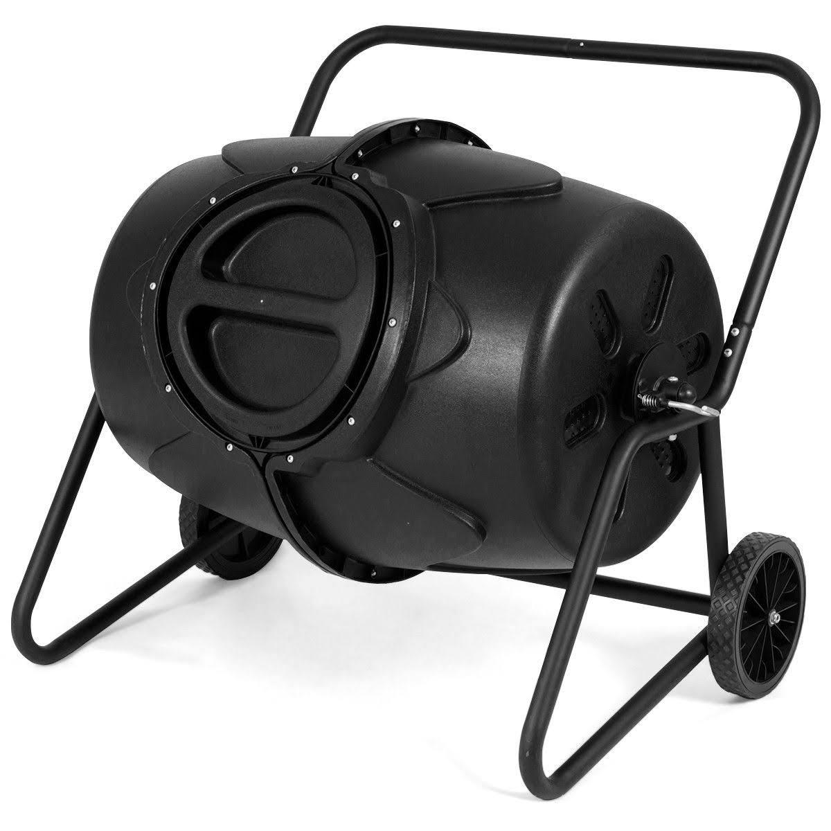 Costway 50 Gallon Wheeled Compost Tumbler Garden Waste Bin - Image 5