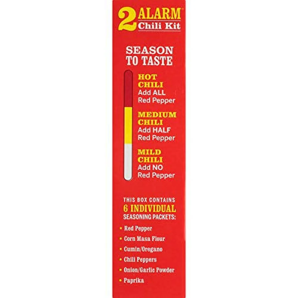 Wick Fowler’s Texas Style 2 Alarm Chili Kit, 3.3 oz Pack Of 8 - Image 3