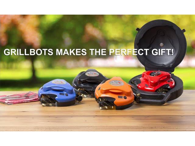 Grillbot BUN3:RED Automatic Outdoor Grill Cleaning Robot with Carry Case, Red - Image 10
