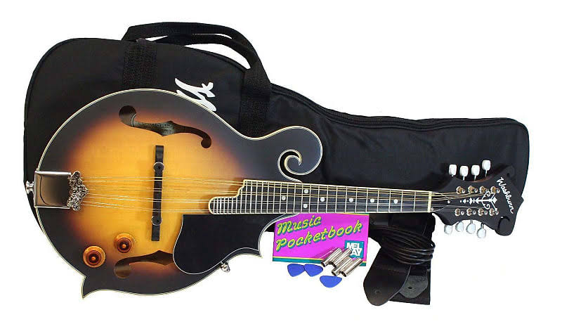 Washburn M3Ek F-Style Acoustic/Electric Mandolin Starter Package, Sunburst - Image 3