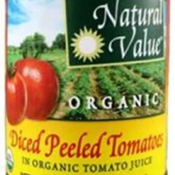 Natural Value Organic Tomatoes, Diced, 102 Oz