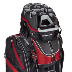 Founders Club Premium 14 Way Cart Bag – Red