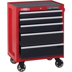 Craftsman 2000 Series 26.5-in W x 34-in H 5-Drawer Steel Rolling Tool Cabinet (Red) CMST22752RB 2024 Best Sellers