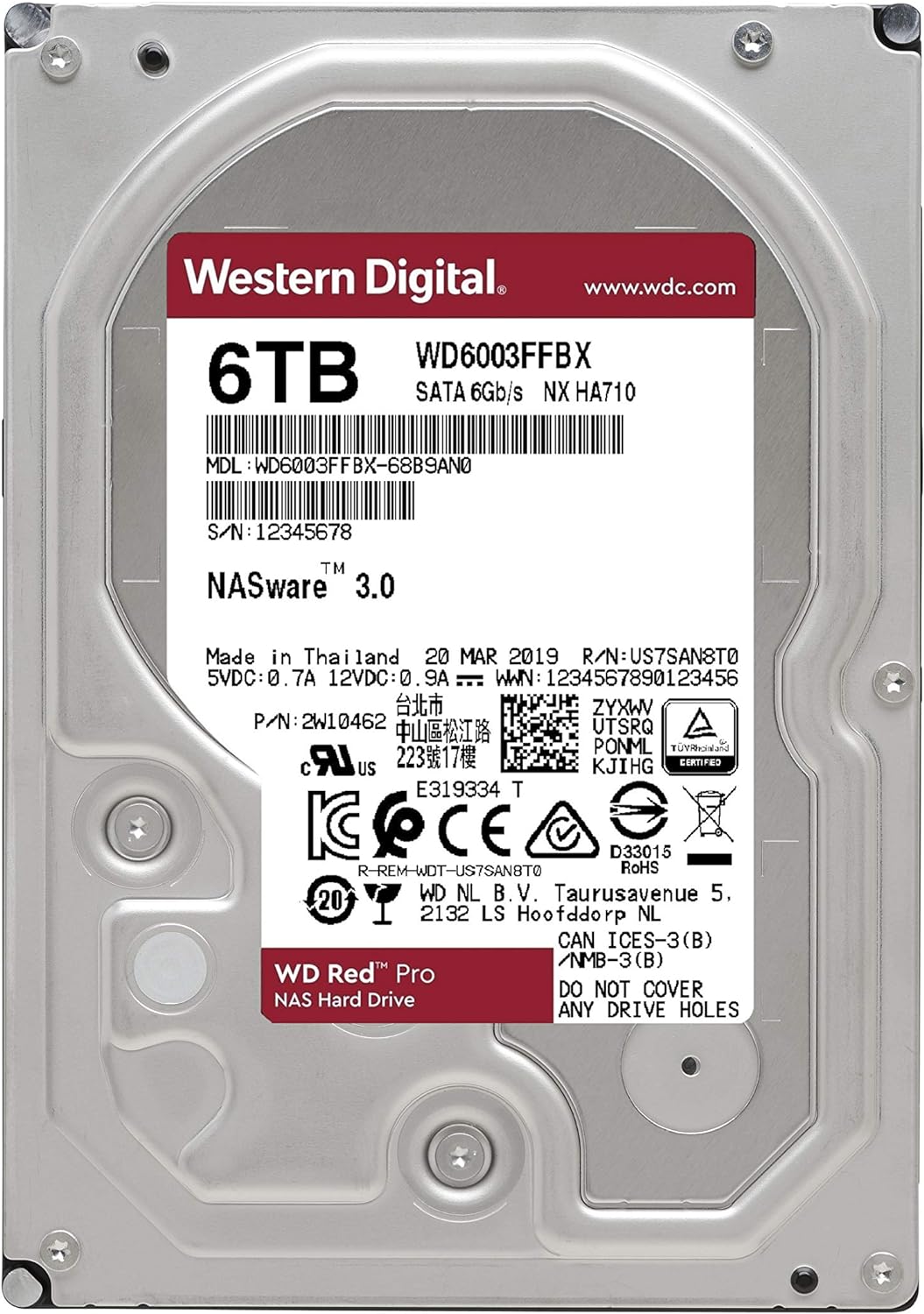 Western Digital 4TB WD Red Pro NAS Internal Hard Drive HDD – 7200 RPM, SATA 6 Gb/s, CMR, 256 MB Cache, 3.5 – WD4003FFBX - Image 16