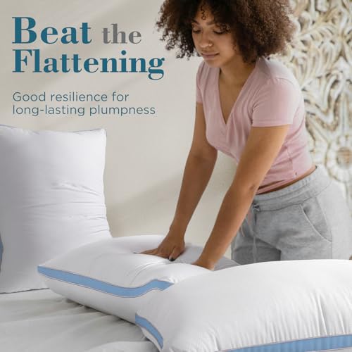 viewstar Bed Pillows King Size Set of 2, Hotel Quality, Down Alternative Big Pillow for Back, Stomach or Side Sleepers, Firm - Image 74