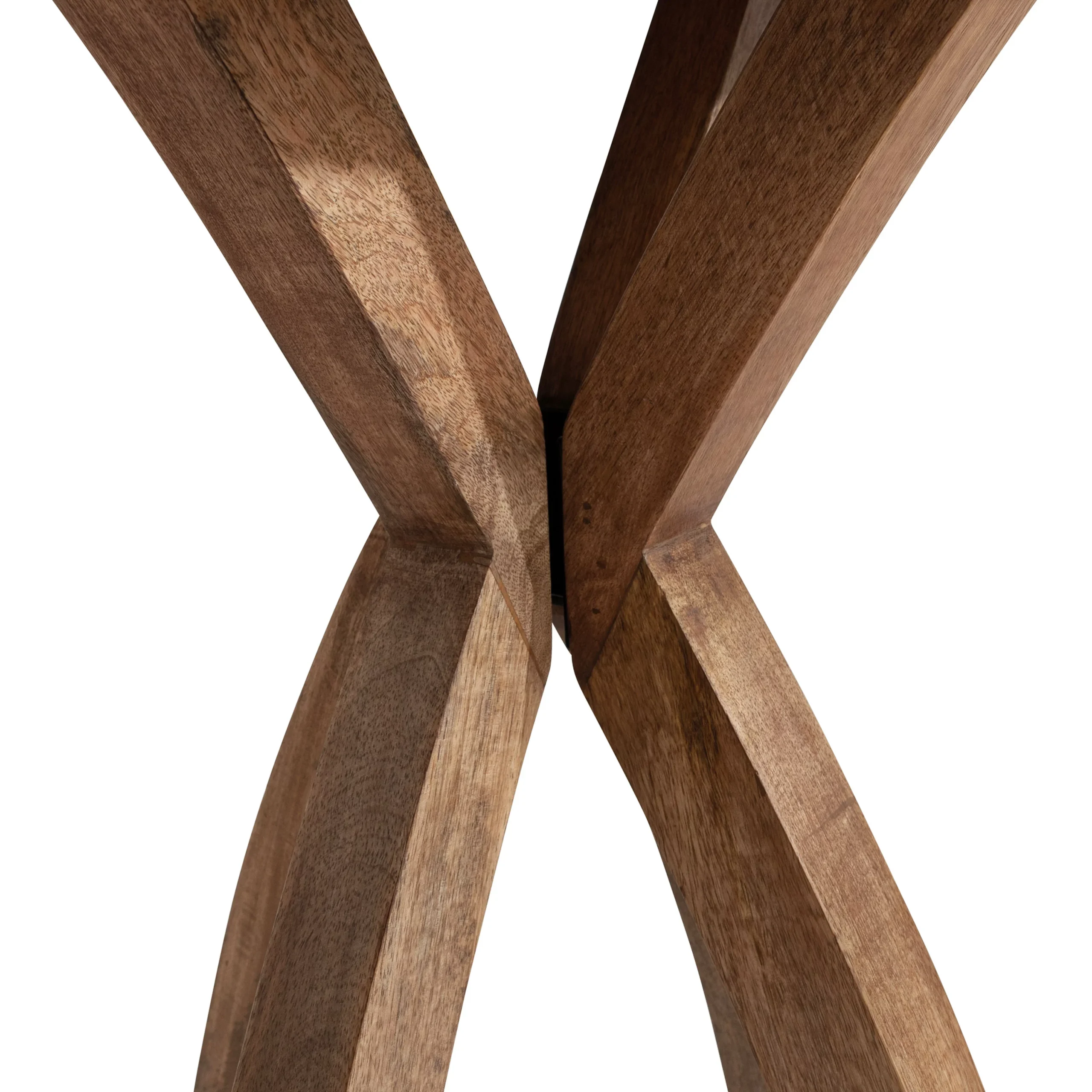 Kate and Laurel Soleyn Mid-Century Round Wood Side Table, 20 x 20 x 25, Natural, Decorative End Table with Boho Style for Use as Bedroom Nightstand or Living Room Accent - Image 5