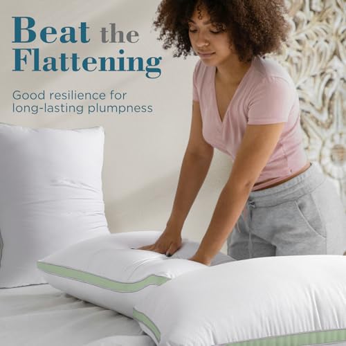 viewstar Bed Pillows King Size Set of 2, Hotel Quality, Down Alternative Big Pillow for Back, Stomach or Side Sleepers, Firm - Image 112