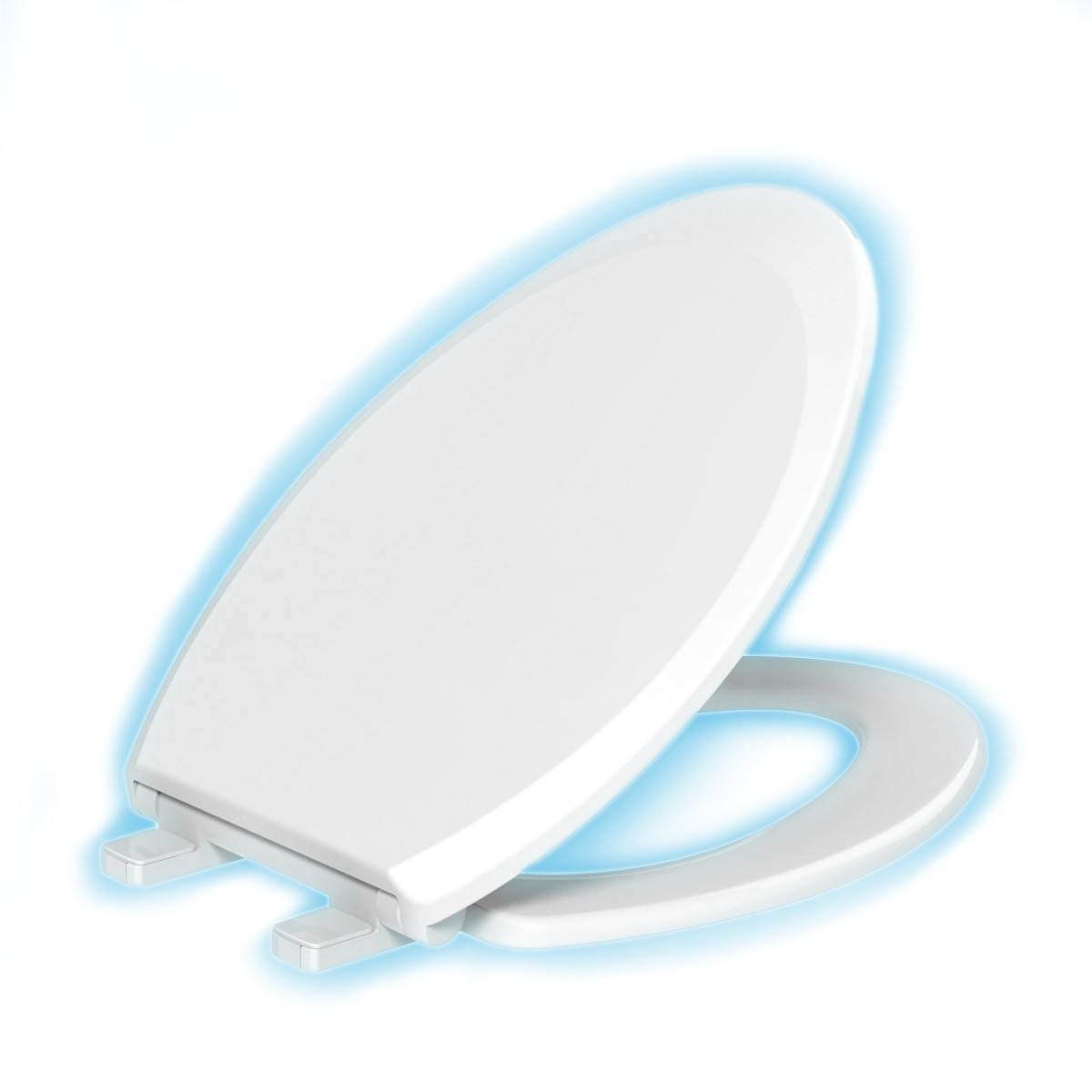 Night Glow Soft Elongated Closed Front Toilet Seat Blue – evekare - Image 5