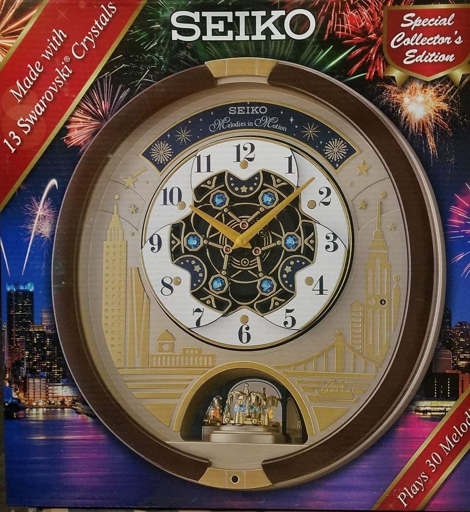 SEIKO Swarovski Melody in Motion Wall clock-2019 edition-QXM382BRH - Image 4