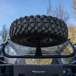Alternative view of SuperATV Spare Tire Carrier for 2020+ Kawasaki Teryx KRX 1000 | Fits up to 37 Tire | Secures to Rear Frame of Vehicle | Made with Powder-Coated Steel Tubing | No Drilling or Welding Required!