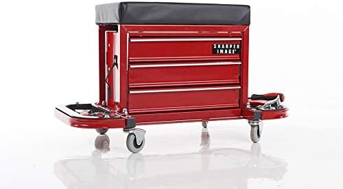 Sharper Image Rolling Toolbox Stool - Image 5