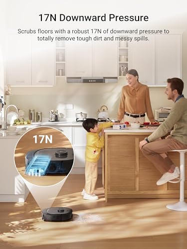Eureka J15 Pro Ultra Robot Vacuum and Mop with Self Emptying Base, 16,200 Pa Suction, Flex-Arm Design Mop, Auto Mop Hot Water Washing & Hot Air Drying, Anti-Tangle, AI Obstacle Avoidance, Black - Image 13