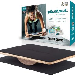 Plankpad PRO – Plank Board Core Trainer & Full Body Fitness while Playing Games & Workouts on iOS/Android App – Balance Board, Exercise Equipment