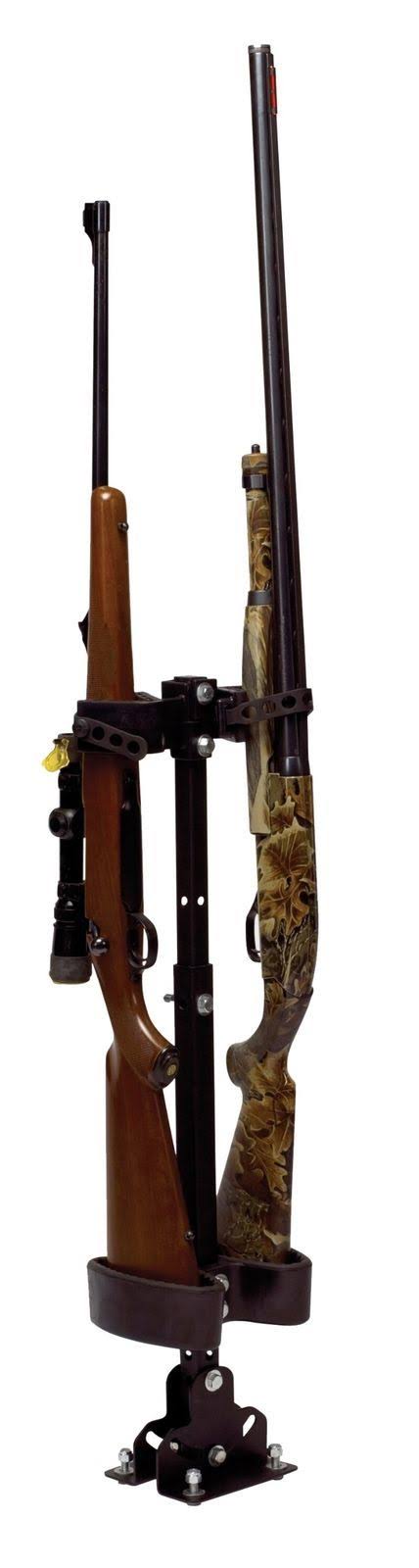 Double UTV Cab Floor Mount Gun Rack Adjustable Vertical Gun Rack Floor Holder 20073 - Image 2