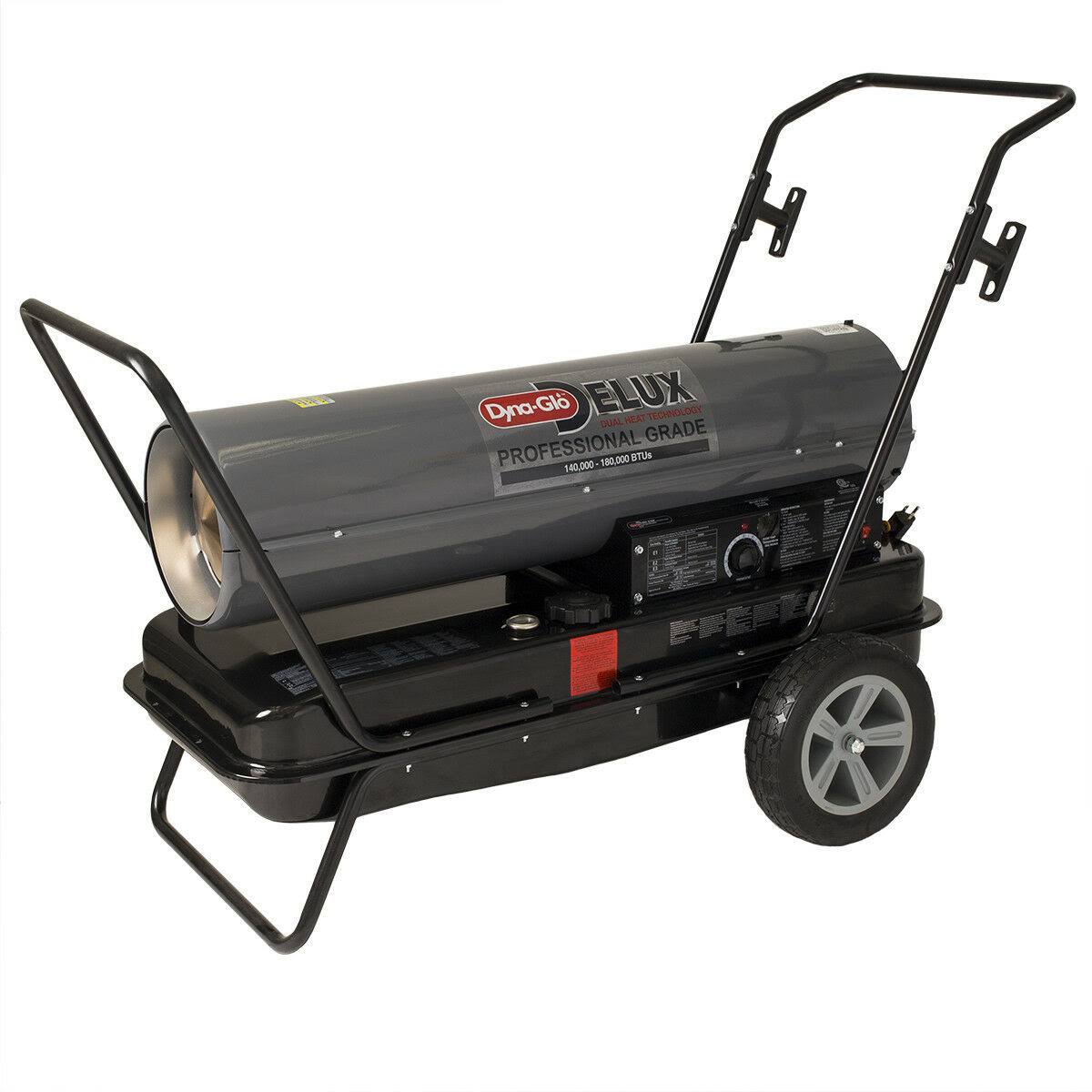 Dyna Glo Delux KFA180DGD Kerosene Forced Air Heater, 140k or 180K BTU