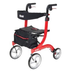 Alternative view of Drive Medical Nitro Euro Style Rollator Walker (Red)