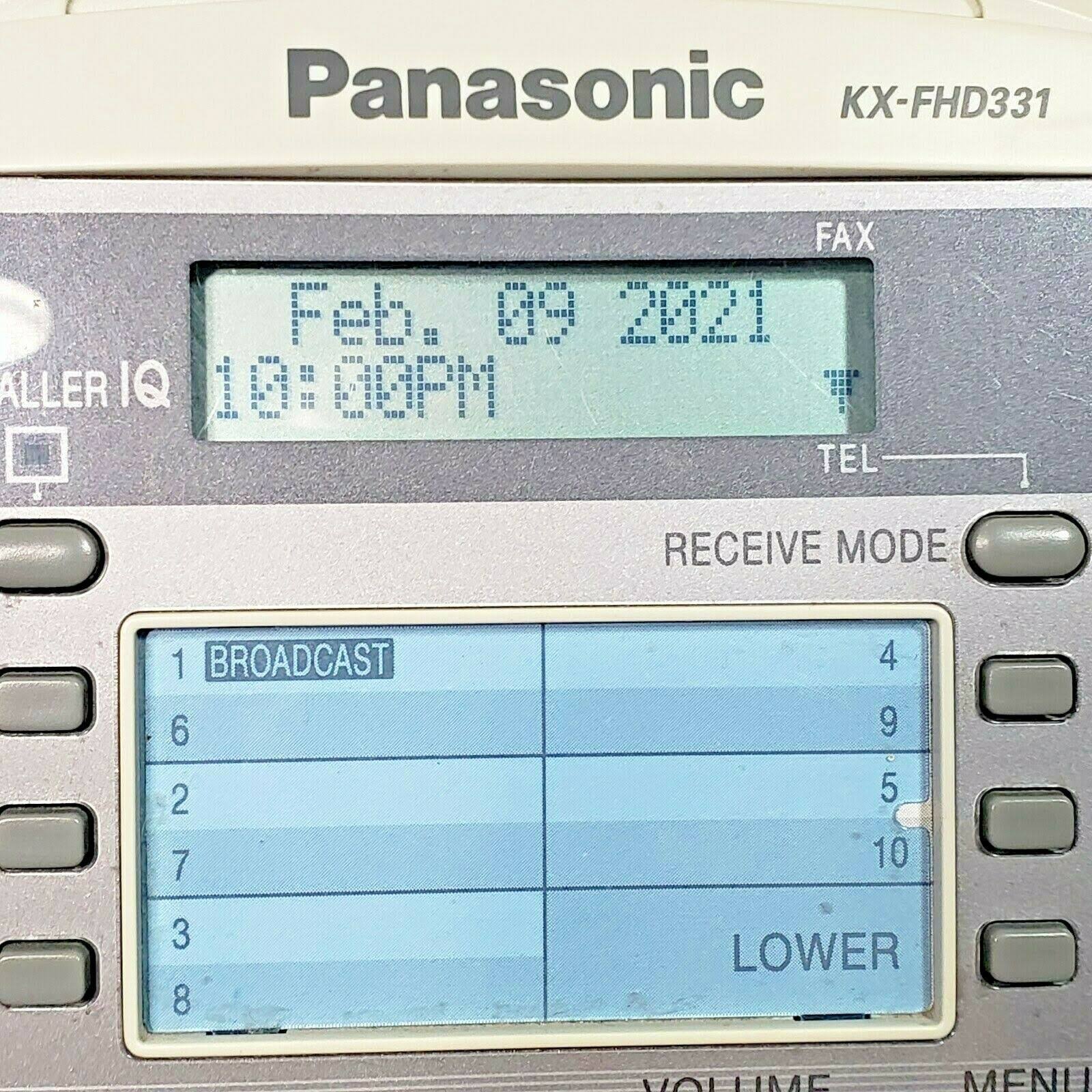 Panasonic KX-FHD331 Fax Copy Machine Copier Plain Paper Caller ID – Black - Image 7