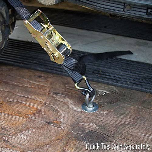 Rage Powersports 2-Pack of ATV or UTV Wheel Anchor Bonnet Ratcheting Tie-Down Straps - Image 3