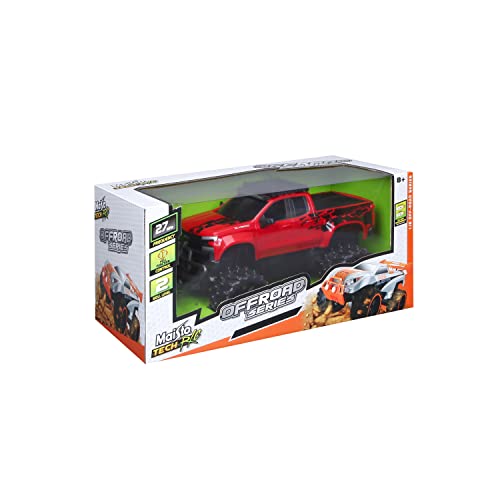 Maisto Tech R/C 1:16 Scale 2.4 GHz Off Road 2019 Chevrolet Silverado, Red - Image 4