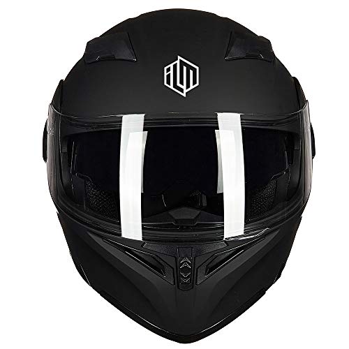ILM Motorcycle Dual Visor Flip up Modular Full Face Helmet DOT 6 Colors Model 902 - Image 33