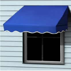 Alternative view of Aleko 8 x 2 ft. Window / Door Awning Canopy Blue