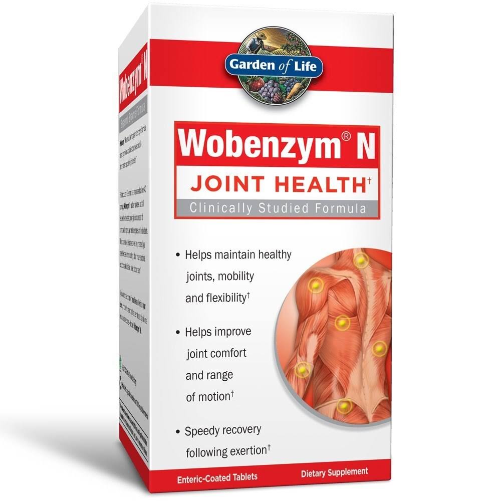 Garden of Life Wobenzym N Joint Health Dietary Supplements Tablets 800 count - Image 2