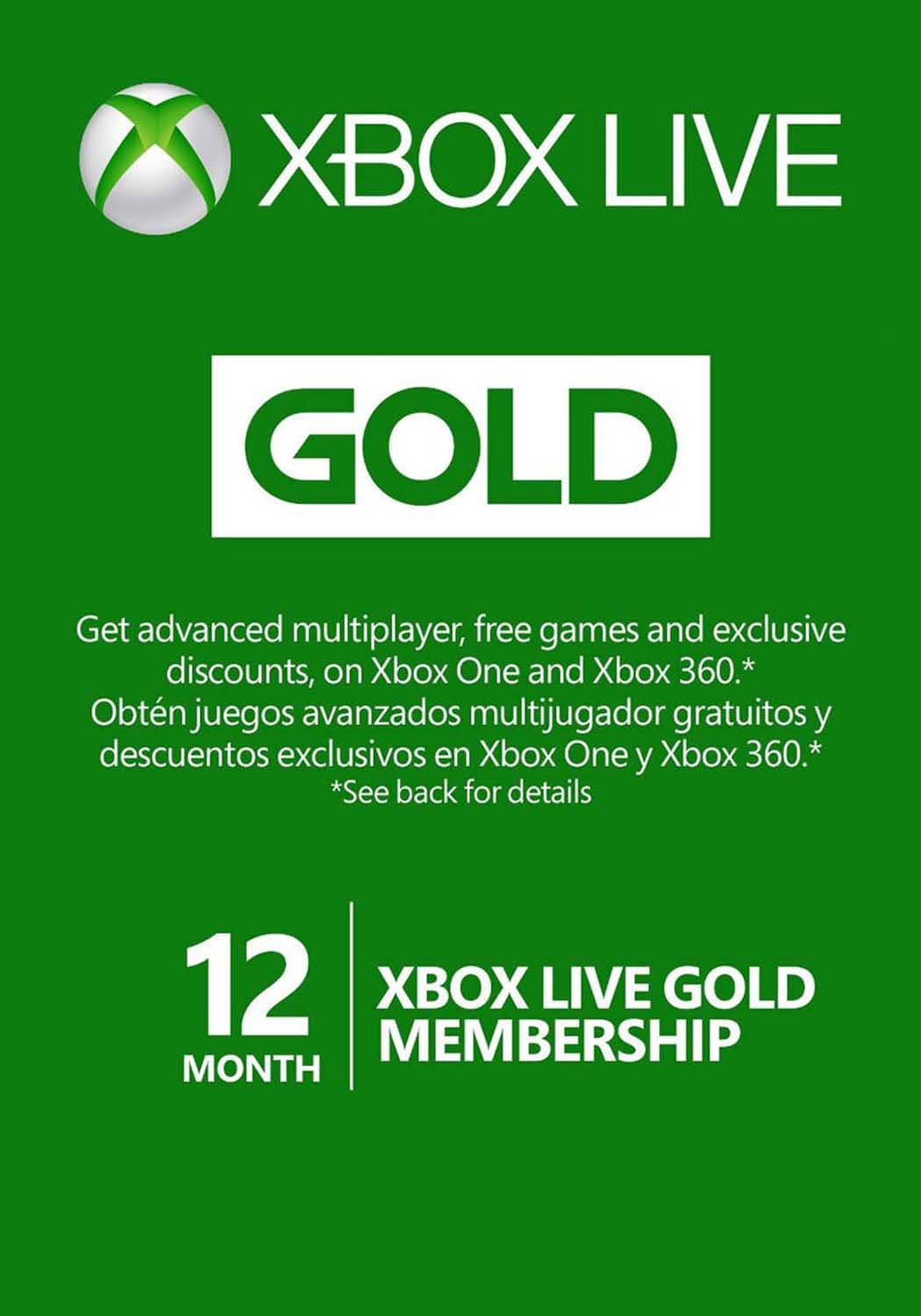 Xbox Live 12-Month Gold Membership (2 Packs) - Image 2