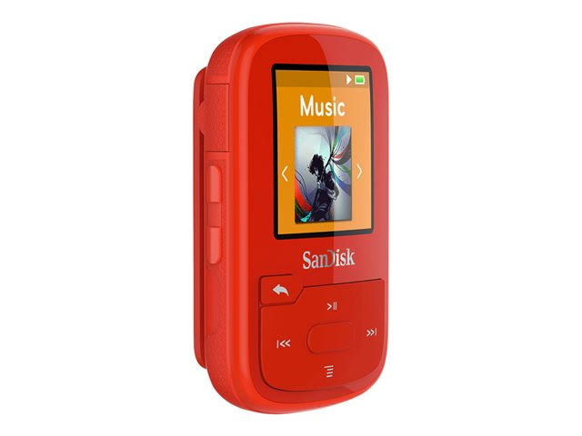SanDisk 16GB Clip Sport Plus MP3 Player Sdmx28-016g-a46r – Red - Image 5