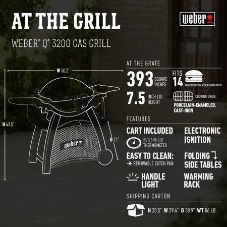 Weber Q-3200 Natural Gas Grill – Titanium/Beige - Image 4