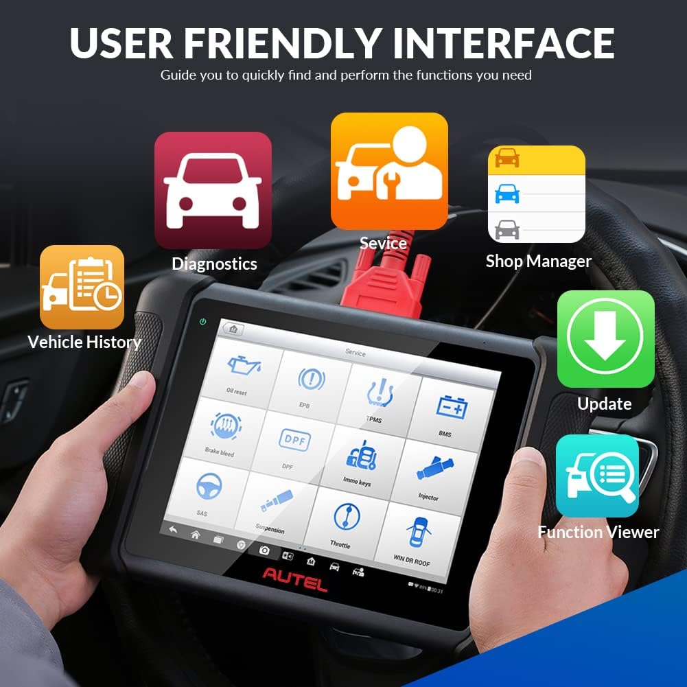 Autel Scanner MaxiSys MS906, 2022 Newest Automotive Scan Tool, Updated of MS906BT/MK906BT/MS906TS/MS908, ECU Coding, Bi-Directional Control, 31+ Services, All Systems Diagnostics - Image 9