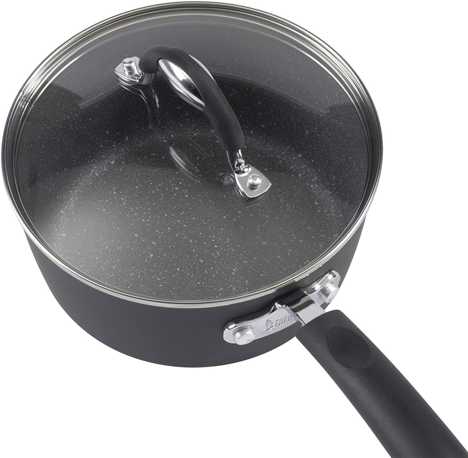 Bialetti Impact 10-Piece Black Nonstick Cookware Set - Image 7