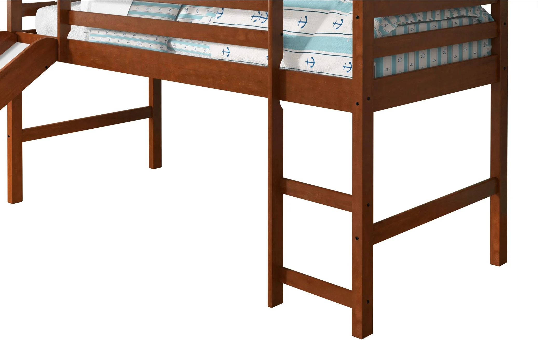Donco Kids Twin Solid Wood Mission Low Loft Bed in Espresso - Image 5