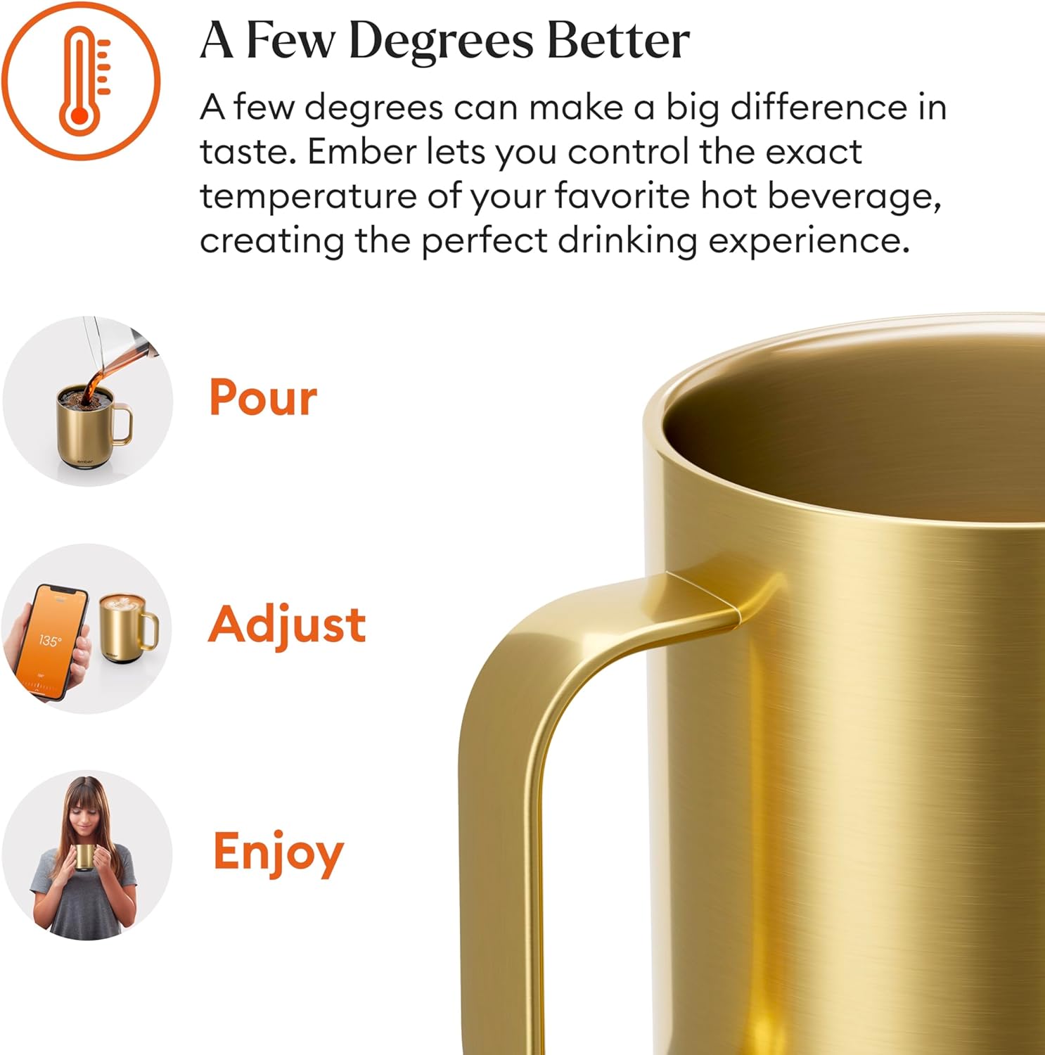 Ember Temperature Control Smart Mug 2, 14 Oz, App-Controlled Heated Coffee Mug with 80 Min Battery Life and Improved Design, White - Image 36