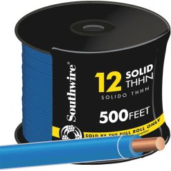 Southwire 500′ 12sol Blu THHN Wire 11590758