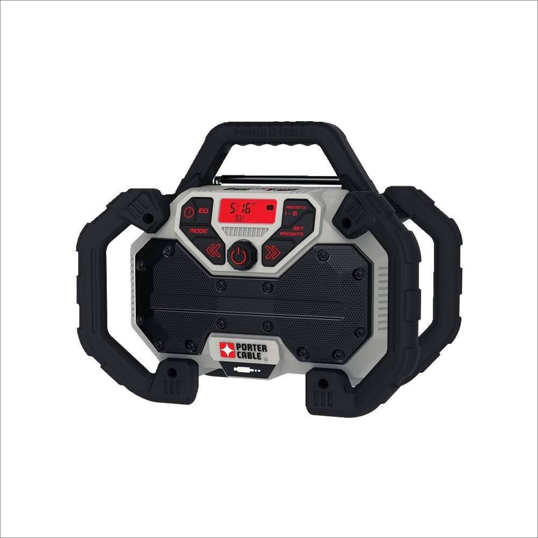 Porter-Cable PCCR701B 20-Volt Max* Dual-Power Jobsite Charging Radio
