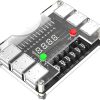 New Version ATX Power Supply Breakout Board and Acrylic Case Kit with 3.3V, 5V, 12V,-12V Output Voltage and 12 Ports USB, 3A Maximum Output
