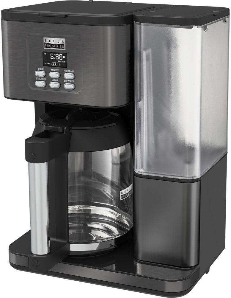 Bella Pro Series – 18-Cup Coffee Maker – Black Stainless Steel