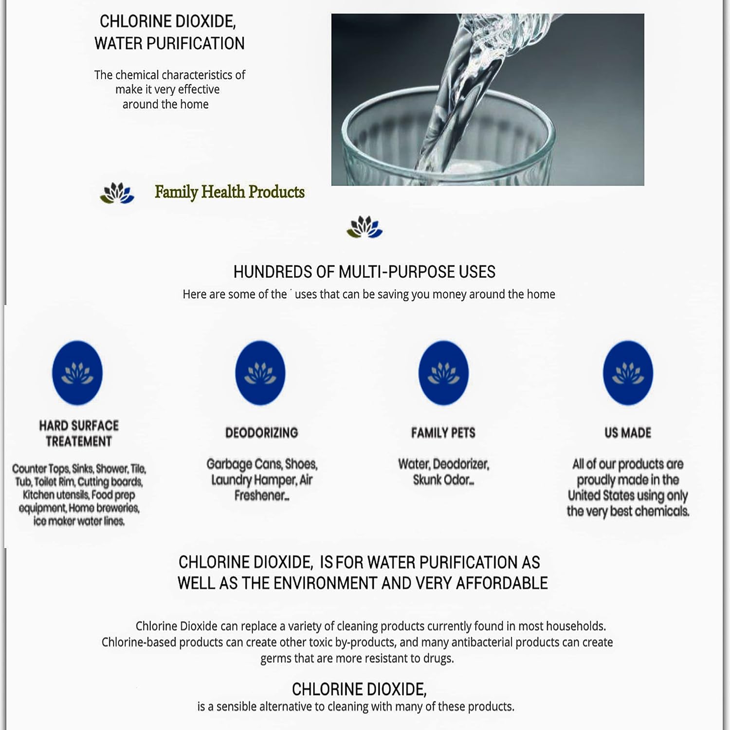 Family Health Products Chlorine Dioxide Kit 1:1 Citric Acid Sodium Solution 2 Part Classic Liquid Set (8oz) Pack of 2 - Image 2