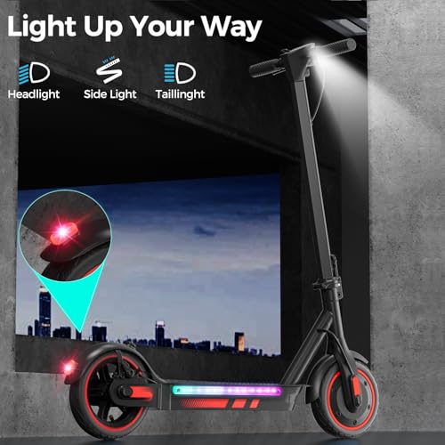 Electric Scooter for Adults, 19/25 Mph Max Speed, 21/25/35 Miles Range,350/500/600W APP Control E-Scooter with 8.5/10 Inflatable tire, Foldable Escooter with App Control, UL 2272 Certified - Image 9