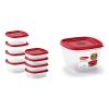 Rubbermaid 16-Piece Food Storage Containers with Lids Bundle (Red)