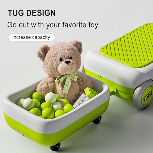 12V Electric Ride-On Car for Kids with Cleaning Fun | Go Kart | 3 in 1 Kids Electric Vehicle | Detachable Cleaner & LED Lights,Safe Toy for Ages 3-8, Indoor/Outdoor Use Safe & Educational Gift (Green) - Image 14