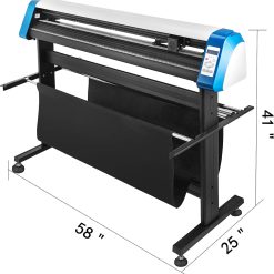 Alternative view of Office Products VEVOR Vinyl Cutter 53 Inch Plotter Machine Automatic Paper Feed Vinyl Cutter Plotter Speed Adjustable Sign Cutting with Floor Stand Signmaster Software