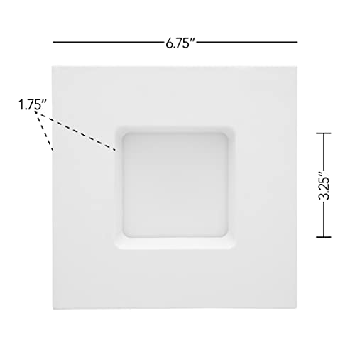 Maxxima 4 in. 5 CCT Retrofit Recessed Square LED Downlight – 800 Lumens, Color Selectable 2700K-5000K (2700K/3000K/3500K/4000K/5000K), Dimmable, 90 CRI, Ideal for Kitchen, Bathroom, or Bedroom - Image 6