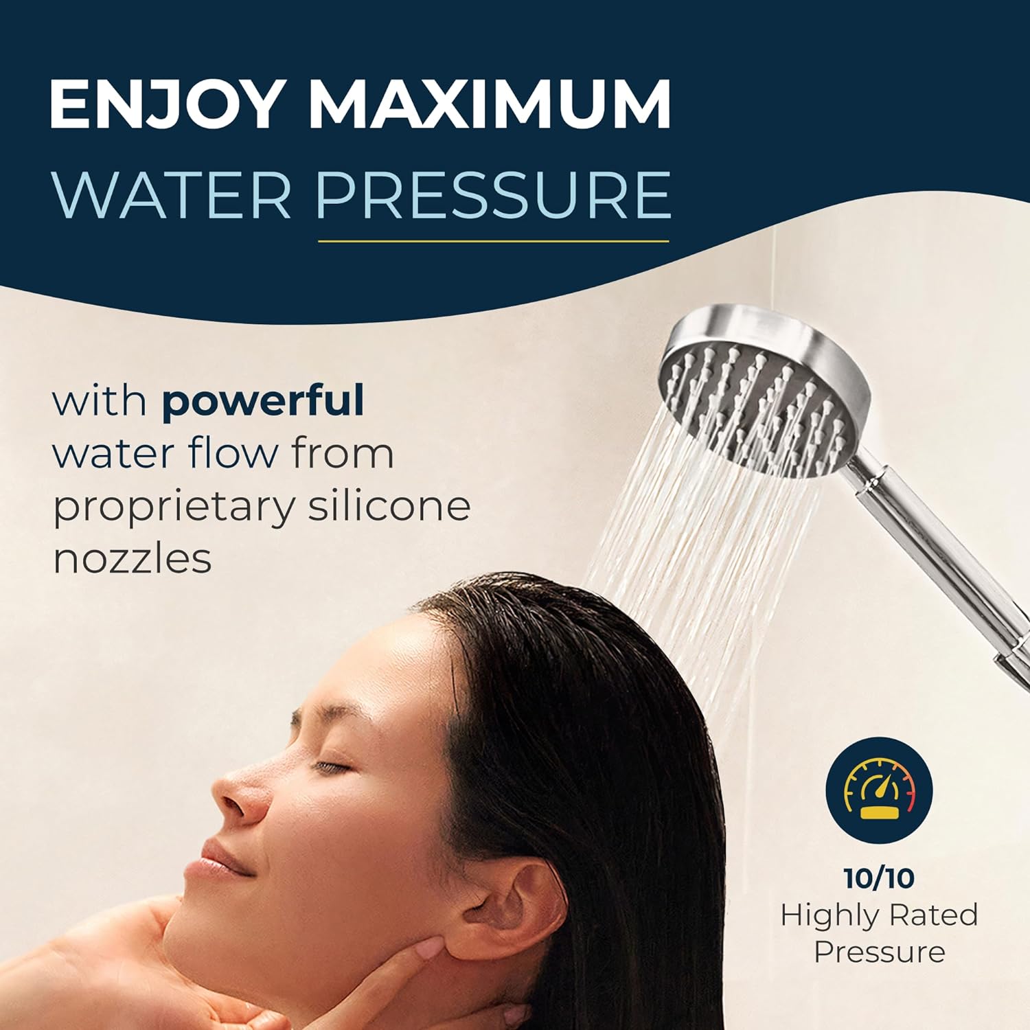 HammerHead Showers? Solid Metal LOW FLOW Handheld Shower Head with Hose and Brass Holder – OIL RUBBED BRONZE ?C Water Saving 1.75 GPM Detachable Shower Head – Adjustable Shower Wand Bracket & 6ft Hose - Image 44