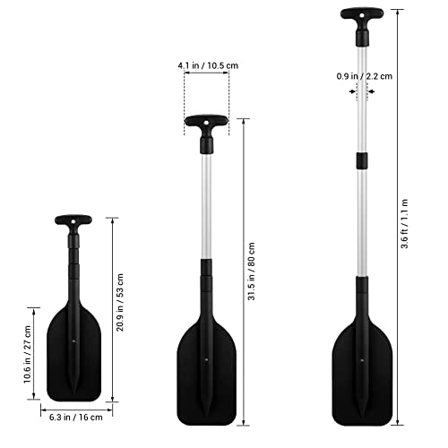 2Pcs Telescopic Kayak Paddle Rafting Boat Paddle Canoe Oars Plastic Aluminum Alloy Boat Oars - Image 19