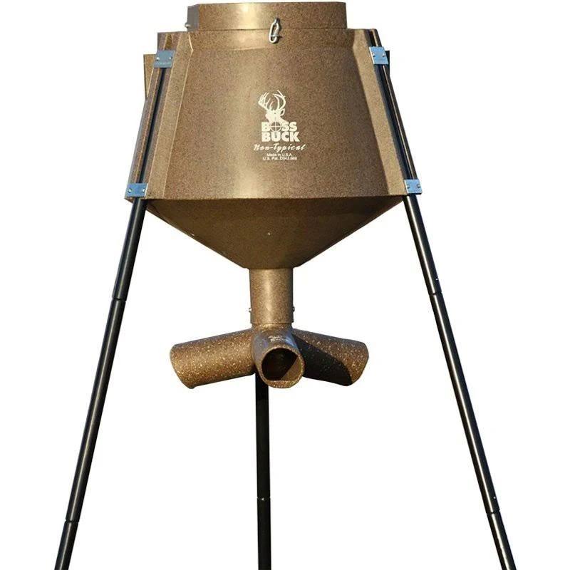 Boss Buck 350-Lb. Protein Feeder – Stainless Steel